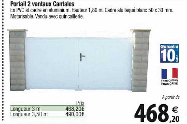 portail 2 vantaux cantales