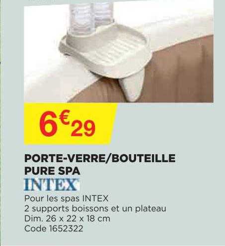 porte-verre bouteille pure spa intex