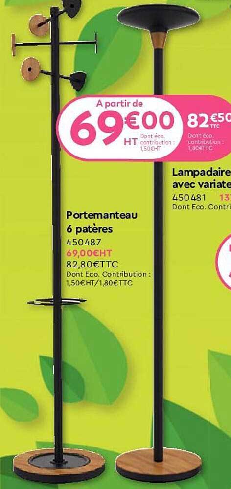 portemanteau 6 patères