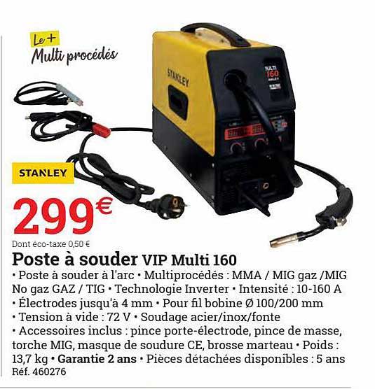 poste à souder vip multi 160 stanley