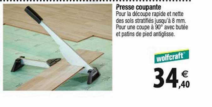 presse coupante wolfcraft