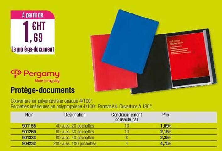 protège-documents pergamy