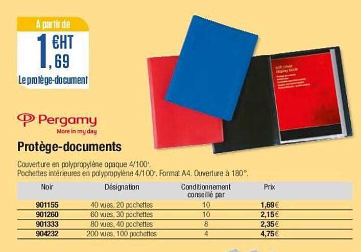 protège-documents pergamy