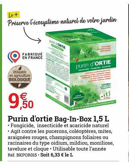 purin d'ortie bag-in-box 1.5 l