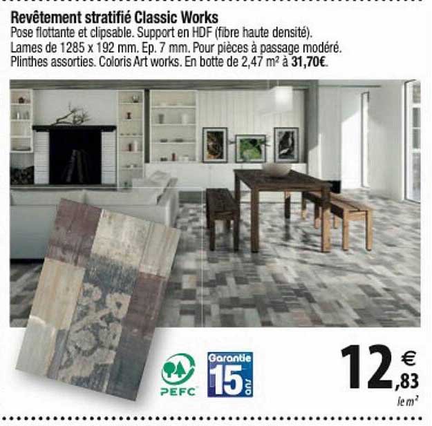 revêtement stratifié classic works