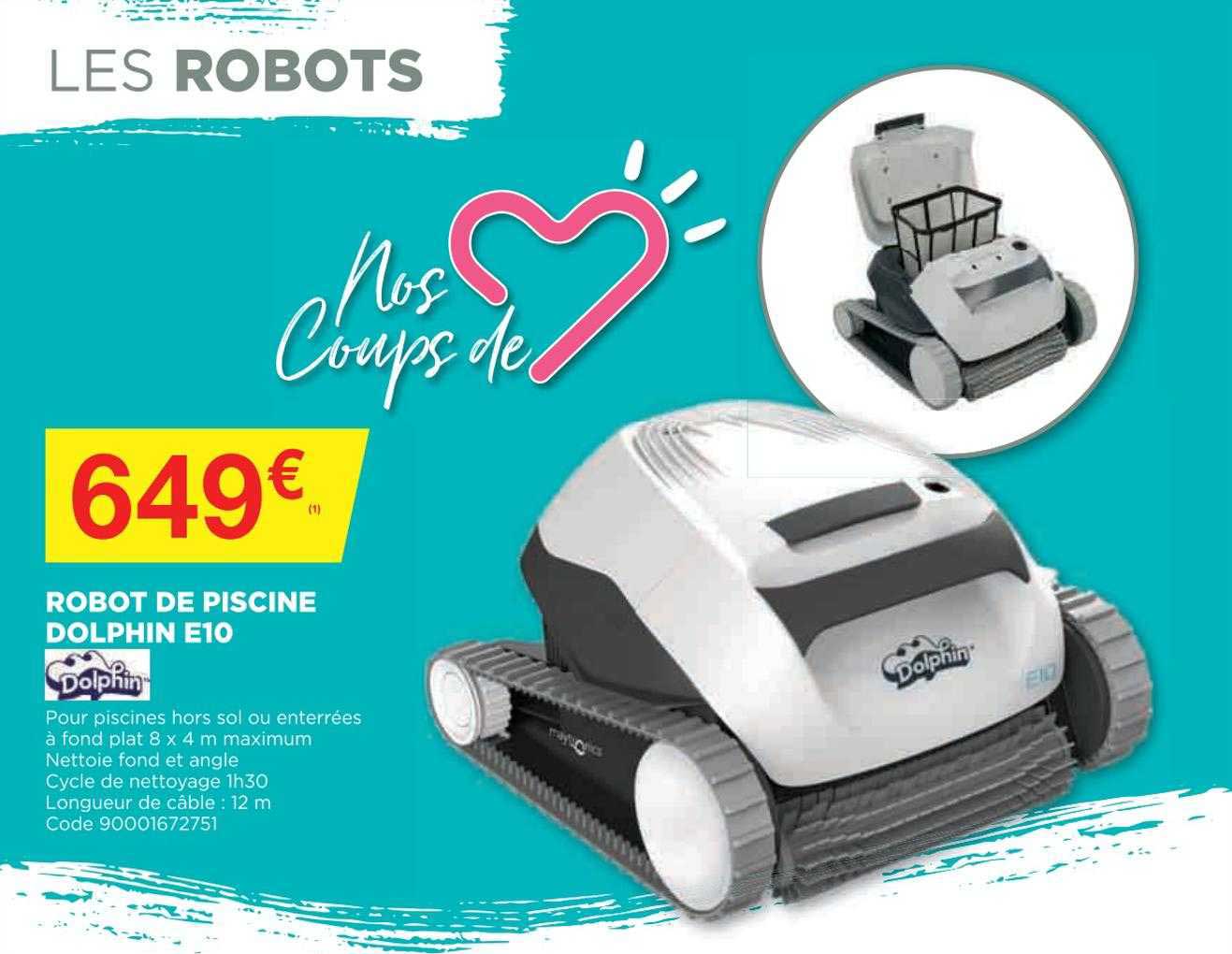 robot de piscine dolphin e10