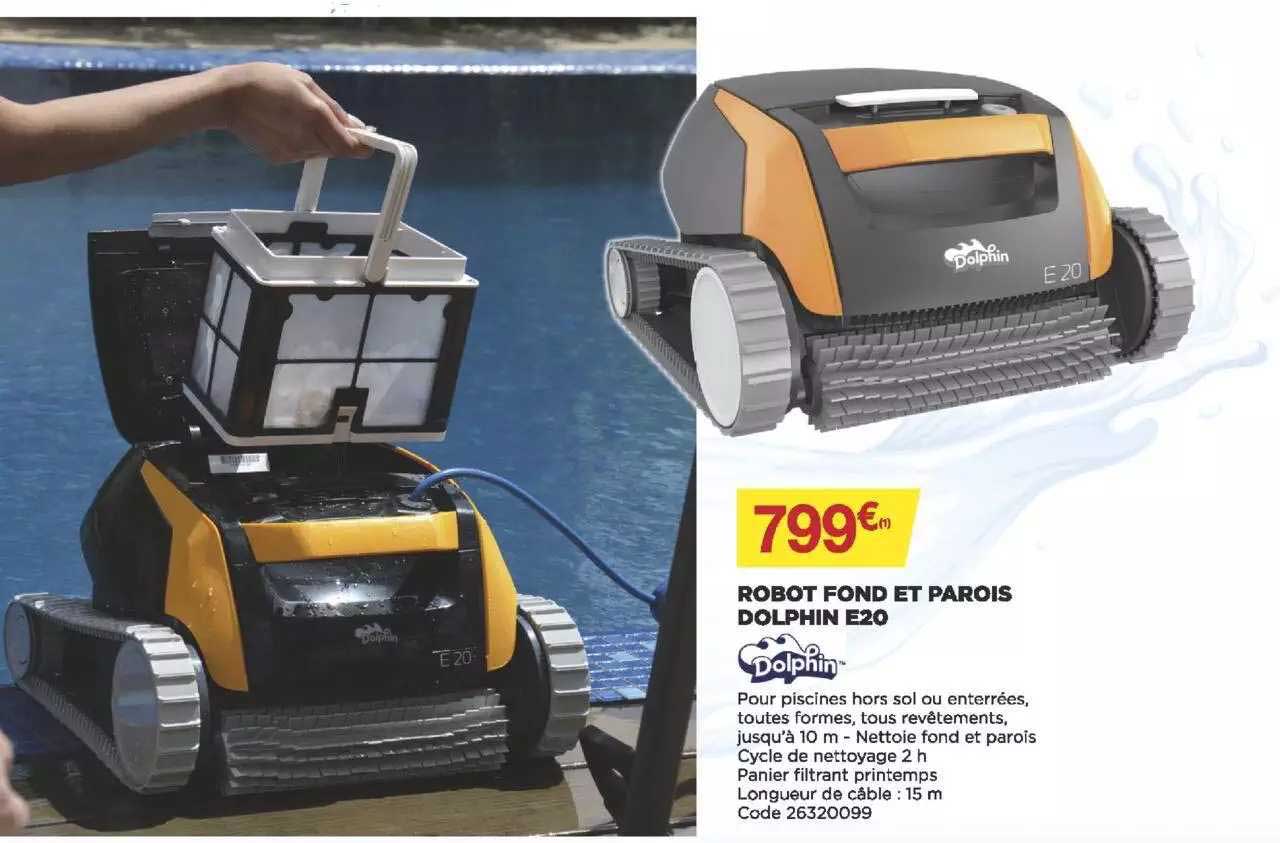 robot fond et parois dolphin e20