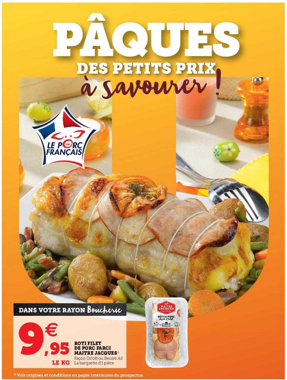 rôti filet de porc farci maître jacques