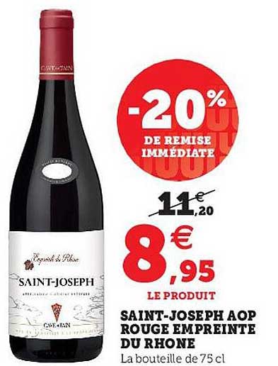 saint-joseph aop rouge empreinte du rhône