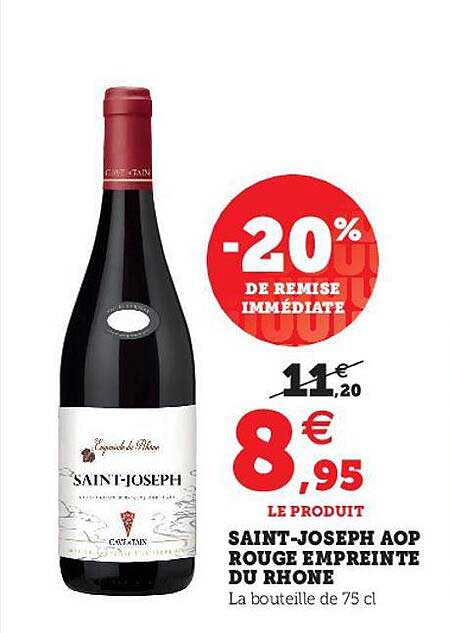 saint-joseph aop rouge empreinte du rhône