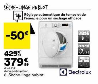 sèche-linge hublot electrolux