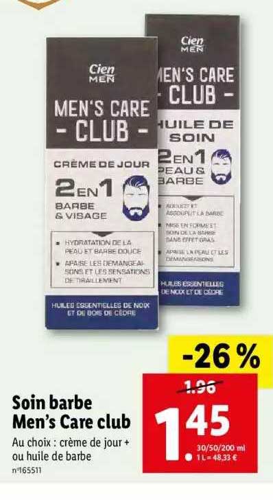 soin barbe men's care club