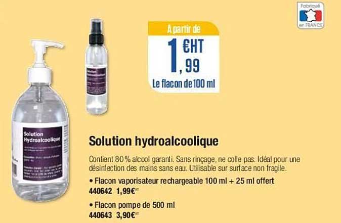 Solution Hydroalcoolique