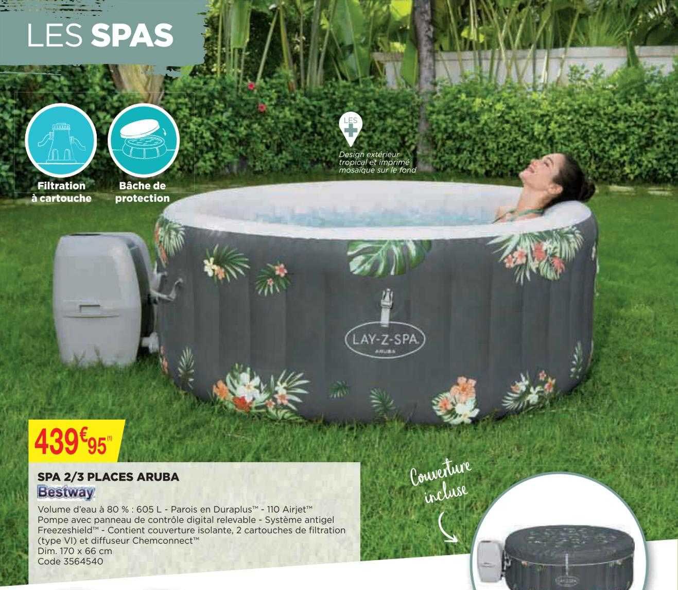 spa 2 3 places aruba bestway