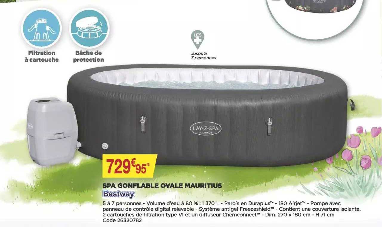 Spa Gonflable Ovale Mauritius Bestway