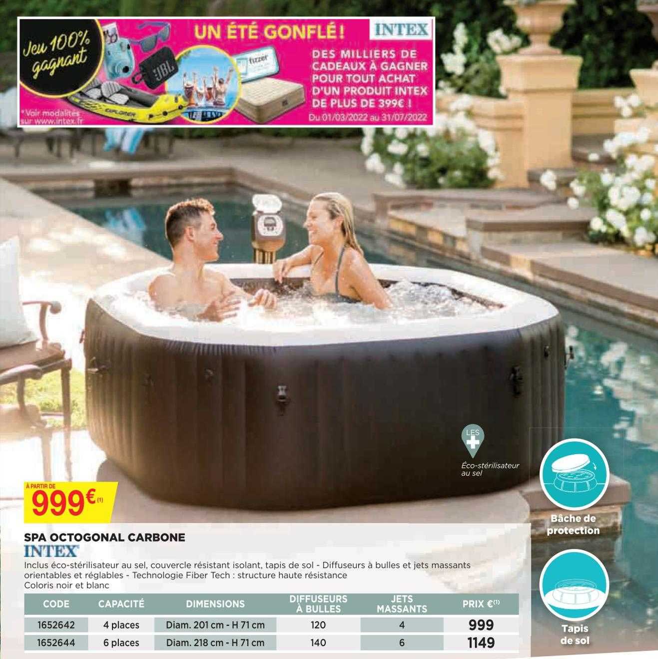 Spa Octogonal Carbone Intex