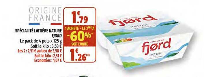Spécialité Laitière Nature Fjord