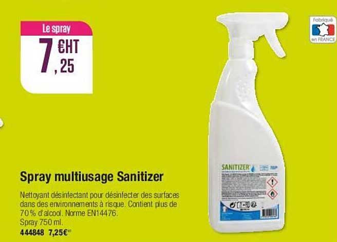 spray multiusage sanitizer