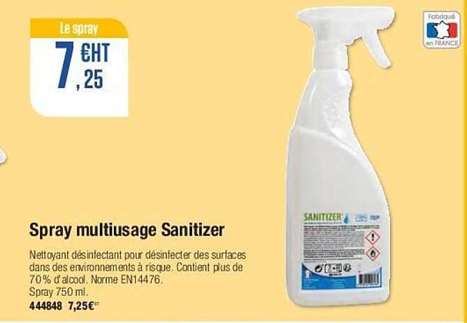 spray multiusage sanitizer