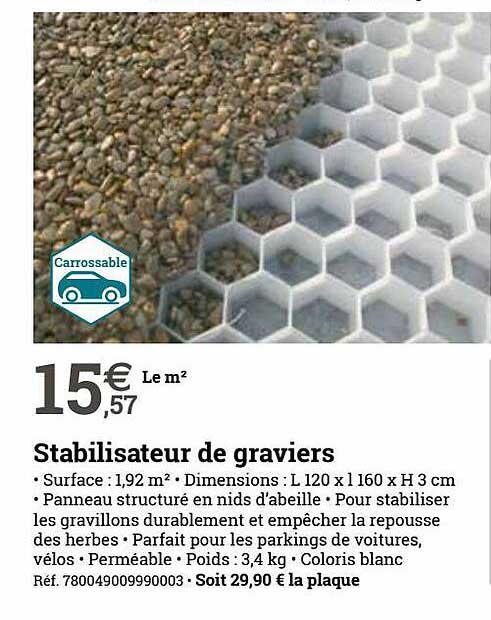 stabilisateur de graviers