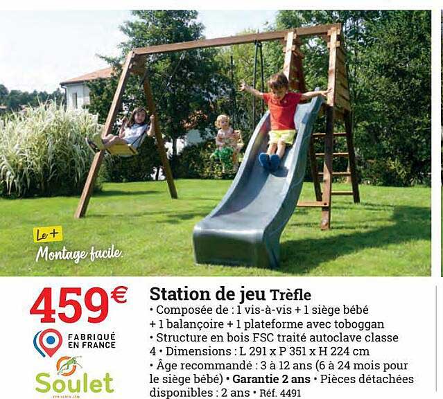 station de jeu trèfle soulet