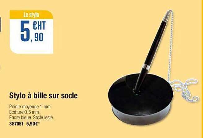 Stylo à Bille Sur Socle