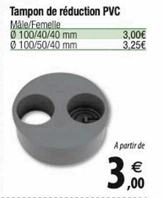 tampon de réduction pvc