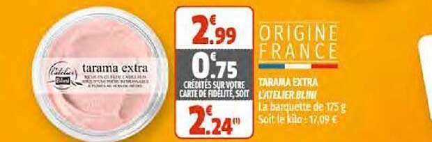 tarama extra l'atelier blini