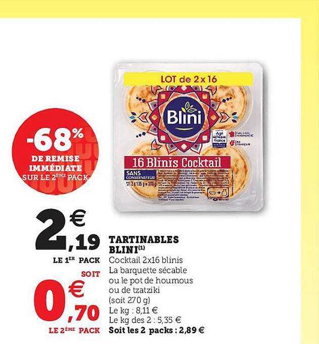 Tartinables Blini