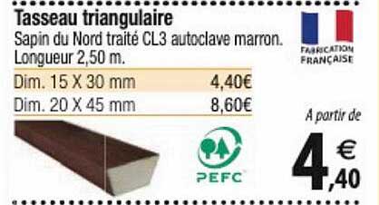 tasseau triangulaire