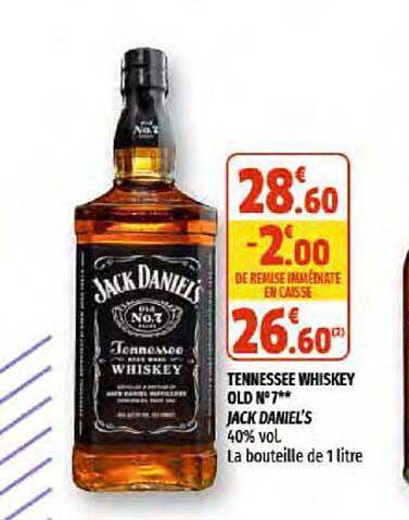 tennessee whiskey old n°7 jack daniel's