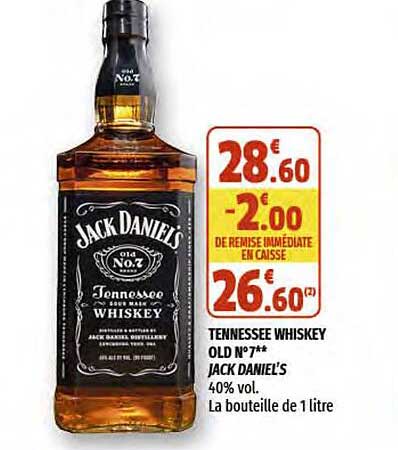 tennessee whiskey old n°7 jack daniel's