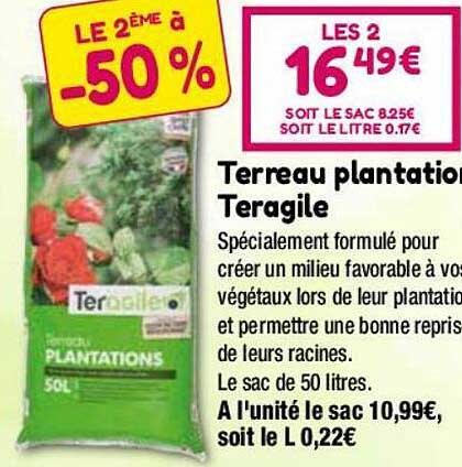 terreau plantation teragile