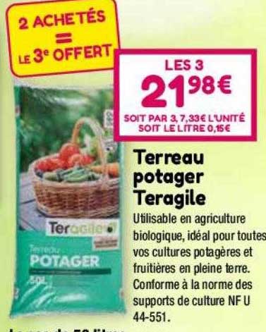 terreau potager teragile