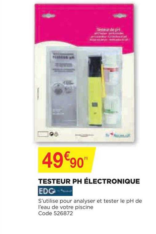 testeur ph électronique edg