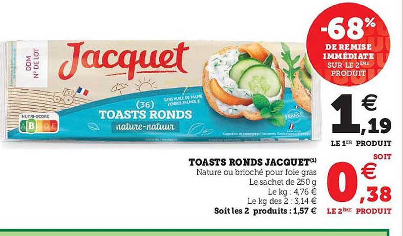 Toasts Ronds Jacquet