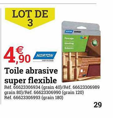 toile abrasive super flexible norton