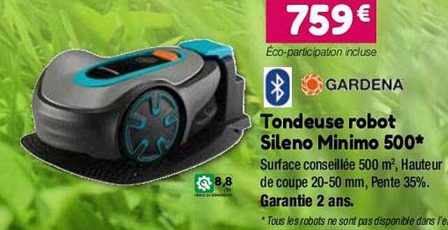 tondeuse robot sileno minimo 500 gardena