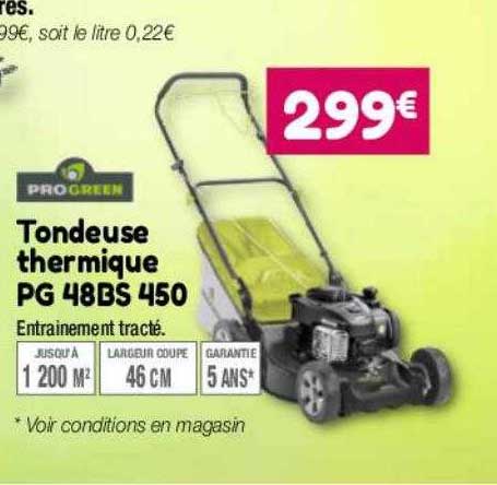 Tondeuse Thermique Pg 48bs 450 Progreen