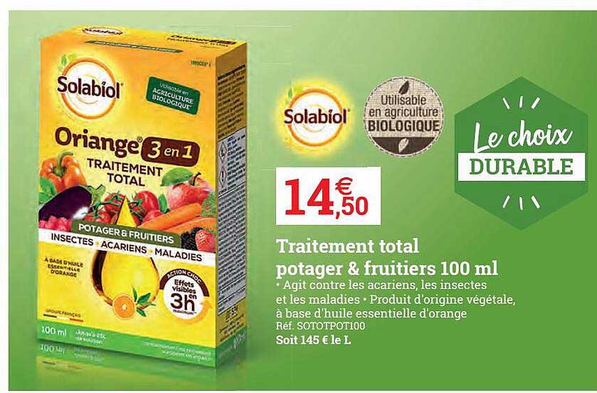 Traitement Total Potager & Fruitiers 100 Ml