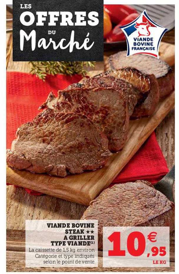 viande bovine steak ** à griller type viande
