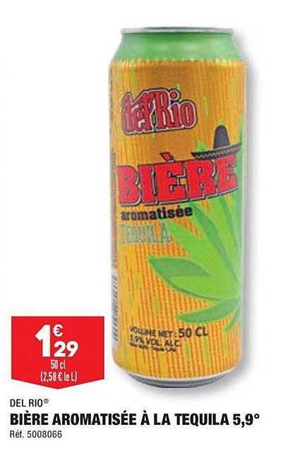 Bière Aromatisée à La Tequila 5,9° Del Rio