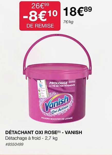 détachant oxi rose - vanish
