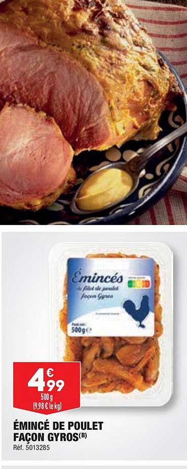 émincé De Poulet Façon Gyros