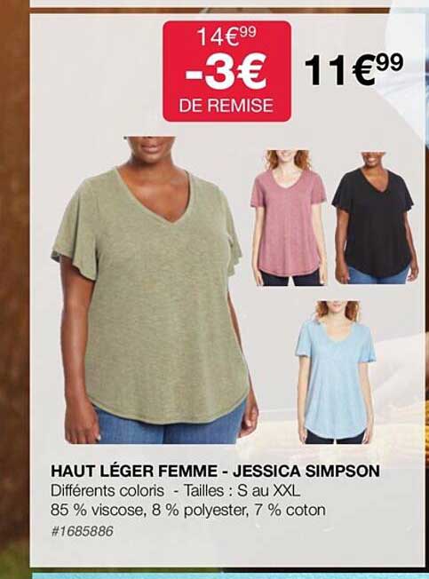haut léger femme - jessica simpson