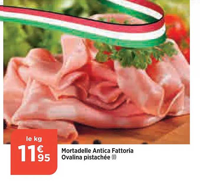 mortadelle antica fattoria ovalina pistachée