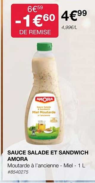 Sauce Salade Et Sandwich Amora
