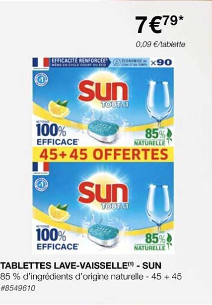 tablettes lave-vaisselle - sun