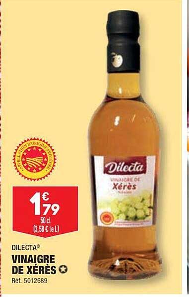 vinaigre de xérès dilecta