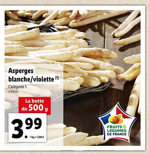 asperges blanche-violette